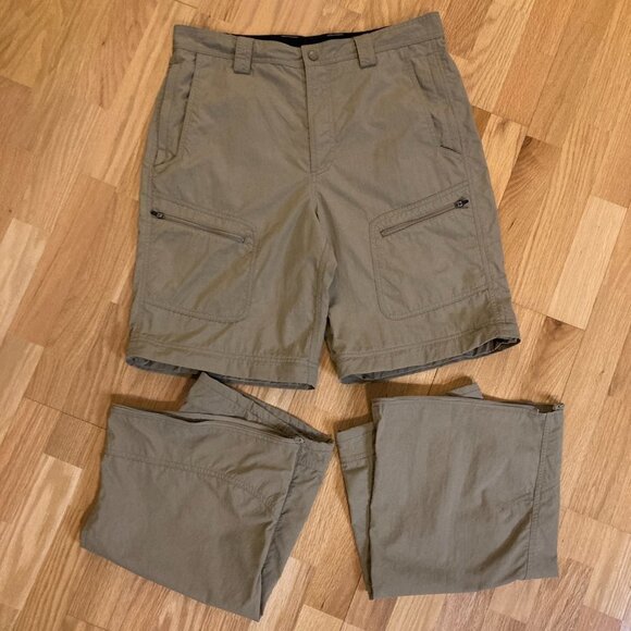 L.L. Bean Men's Tan Convertible Pants - Picture 7 of 10